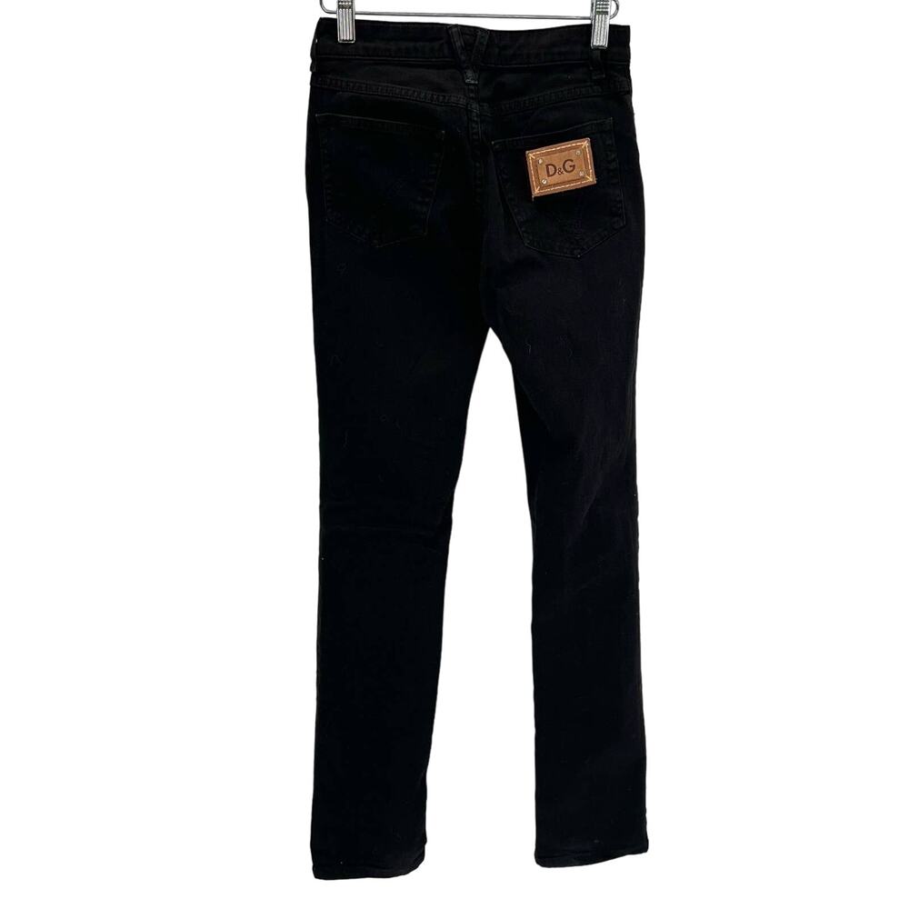 D&G Dolce & Gabbana Slimmy women’s black slim jeans pantd - Picture 6 of 10